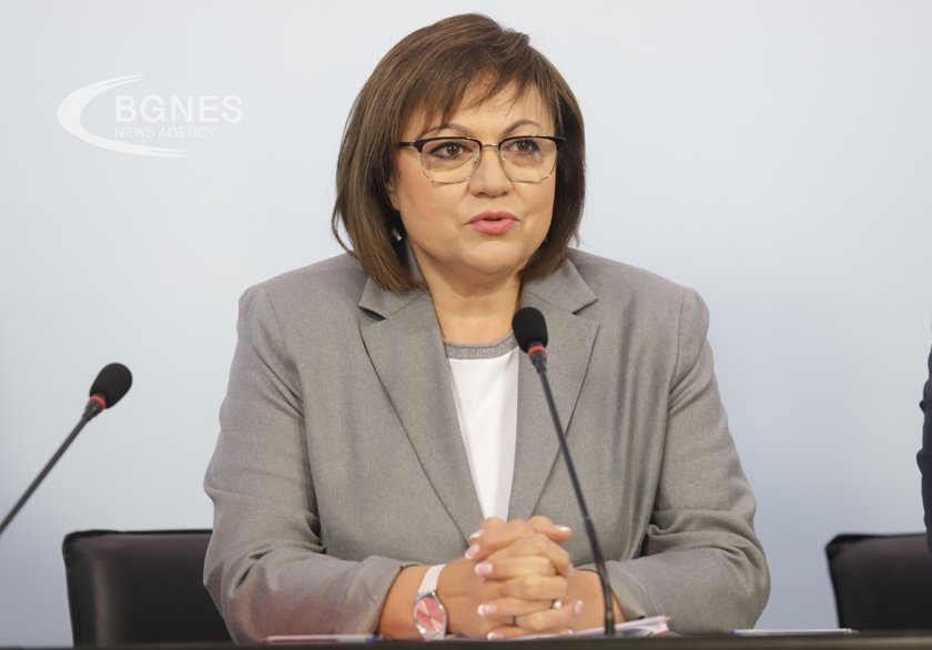 BSP Leader Ninova: The Bulgarian Socialist Party is the only alternative, it does not participate in "loose political fits"and talks behind the scenes