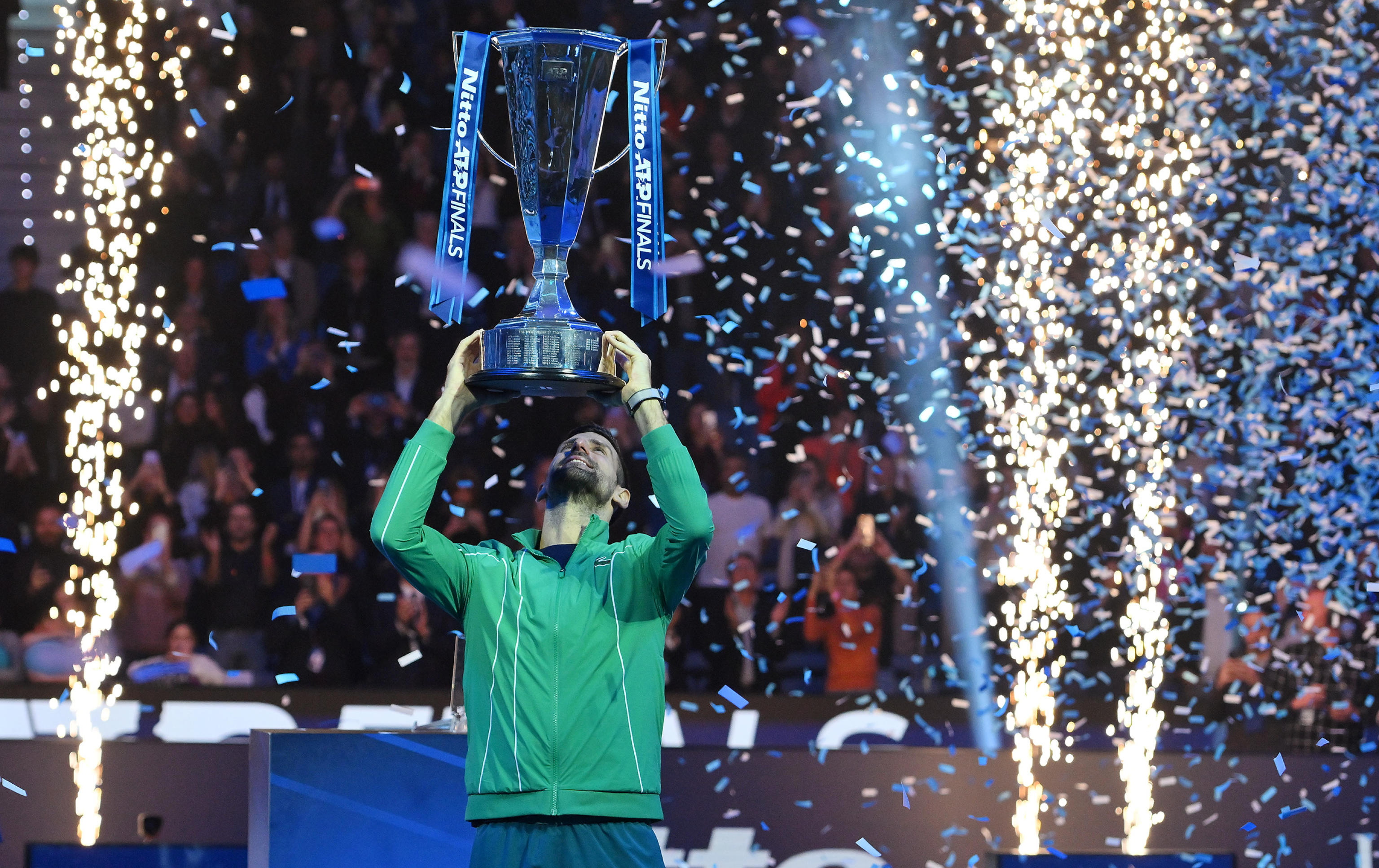 Djokovic wins ATP Finals for a record-setting seventh time.