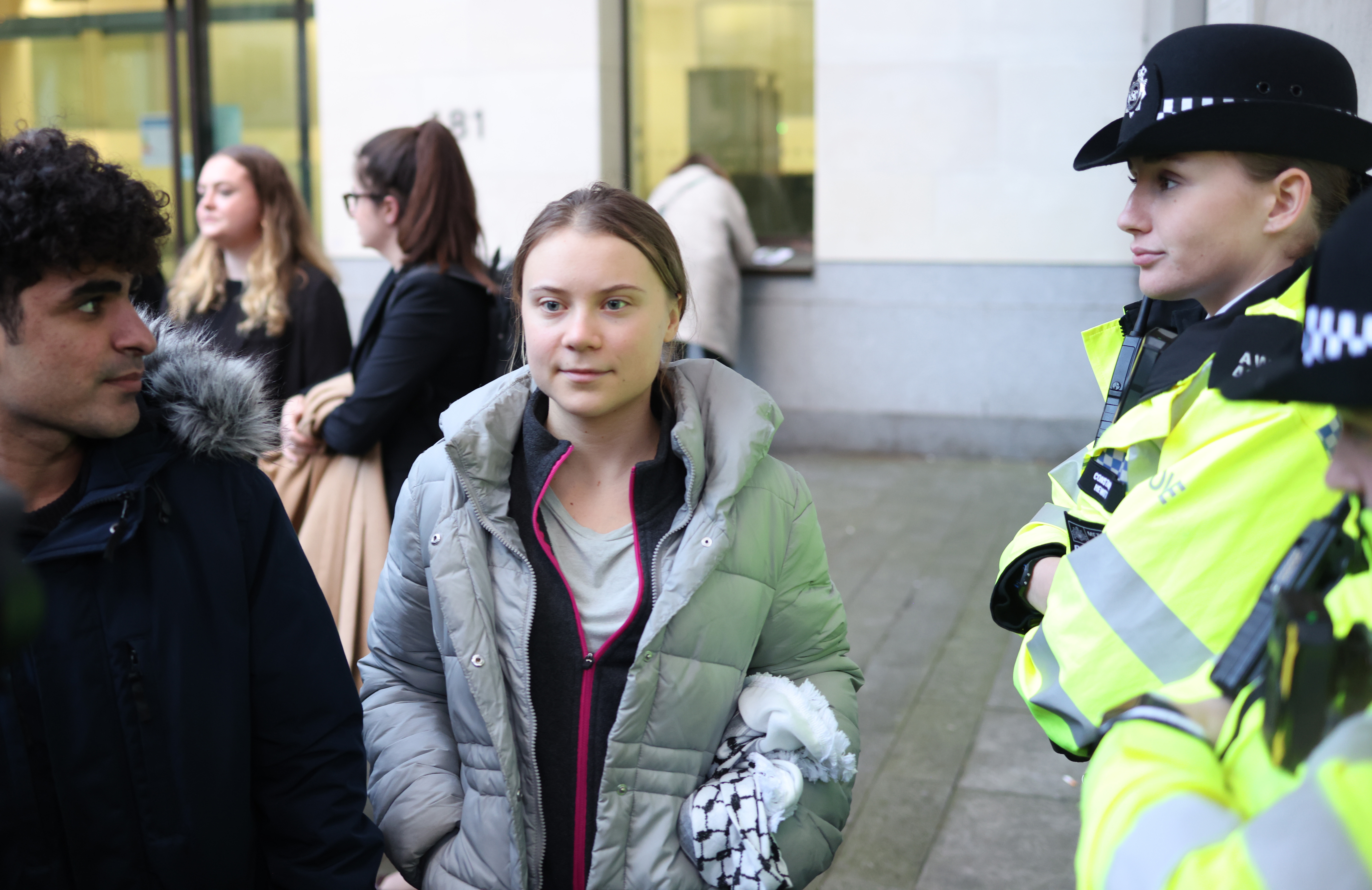 Greta Thunberg joins banned French protest