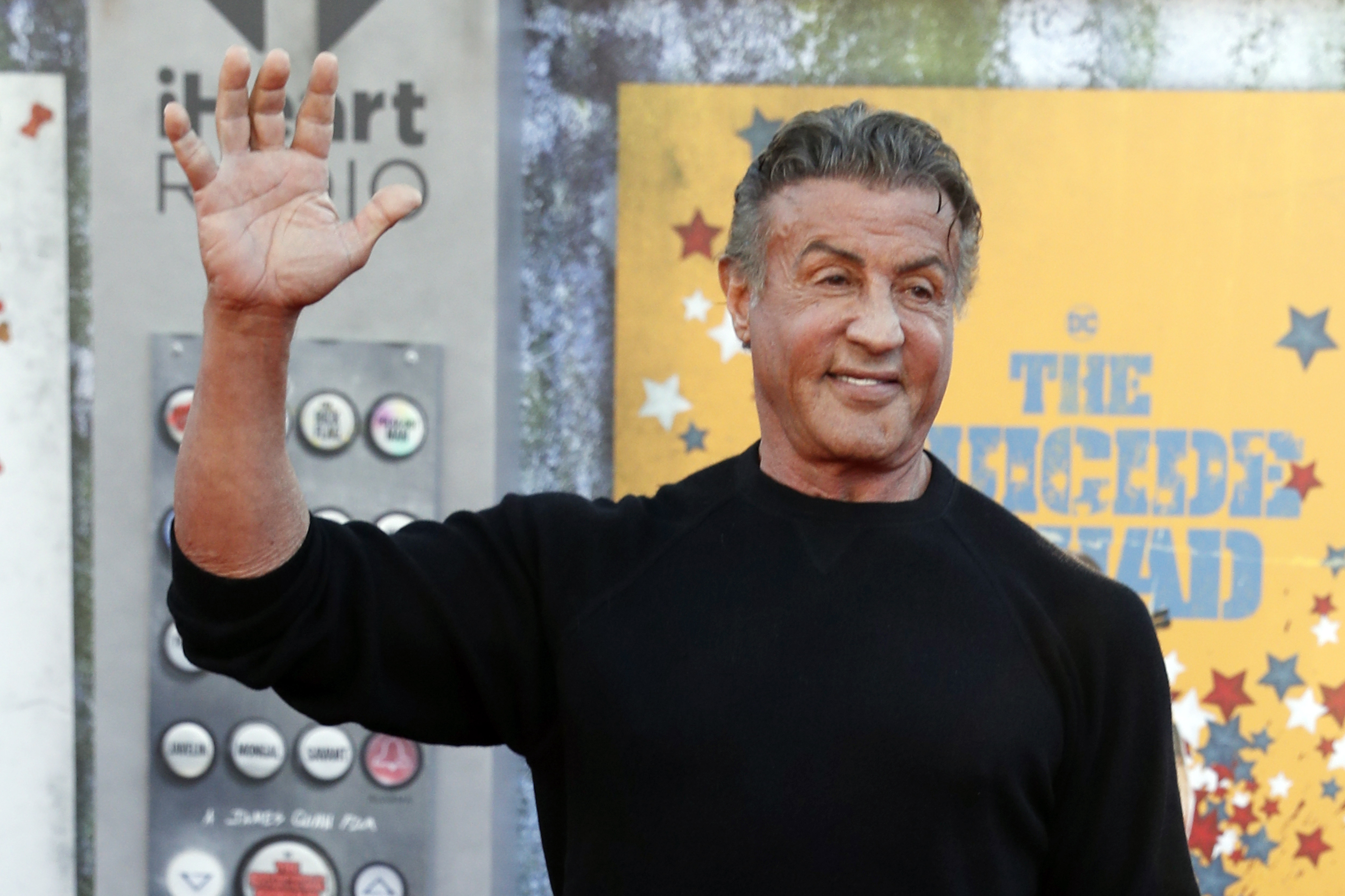 The distinctive wardrobe choice of Sylvester Stallone is revealed by Arnold Schwarzenegger