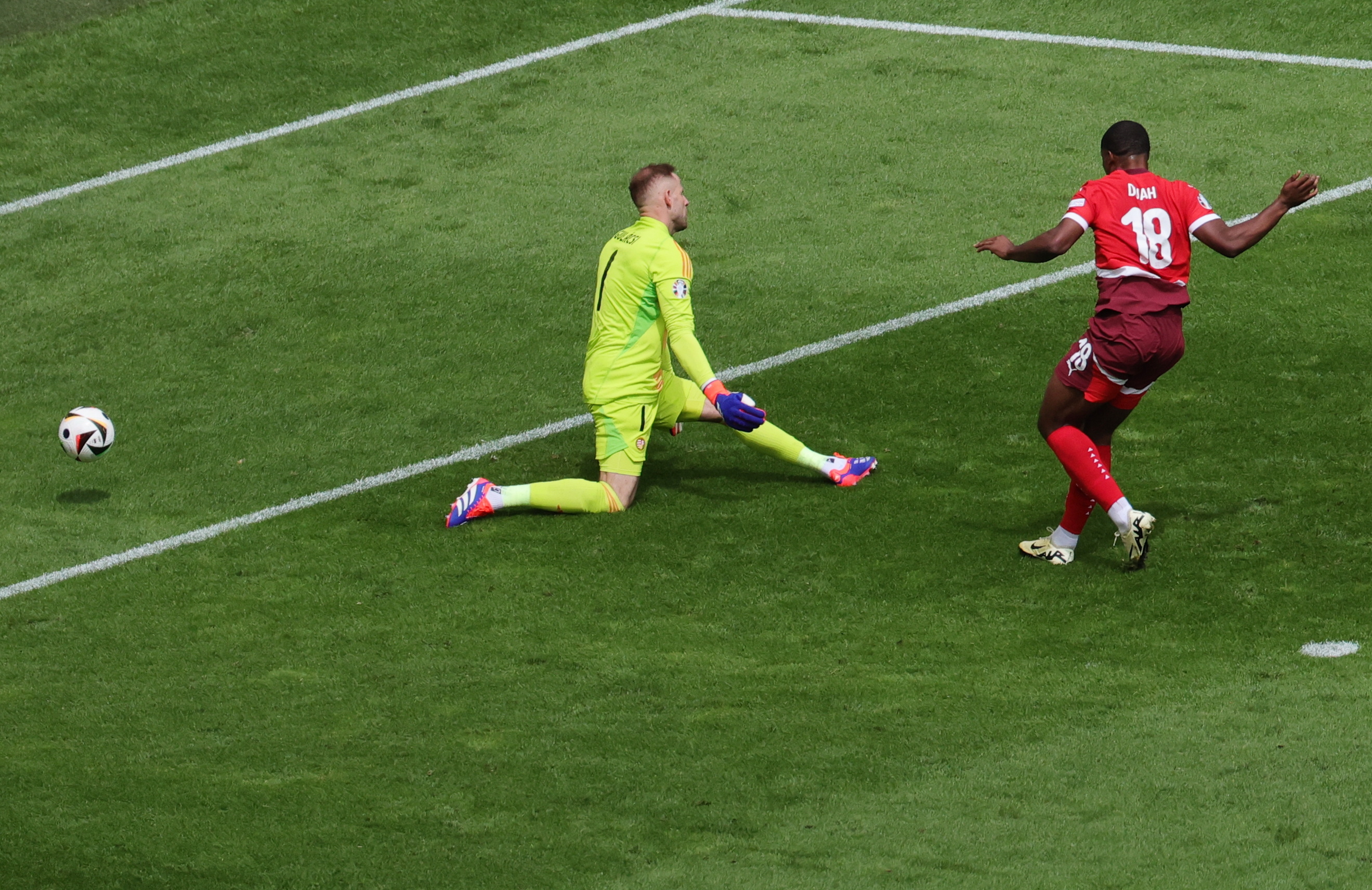 Ludogorets' striker scores historic goal to lead Switzerland past Hungary