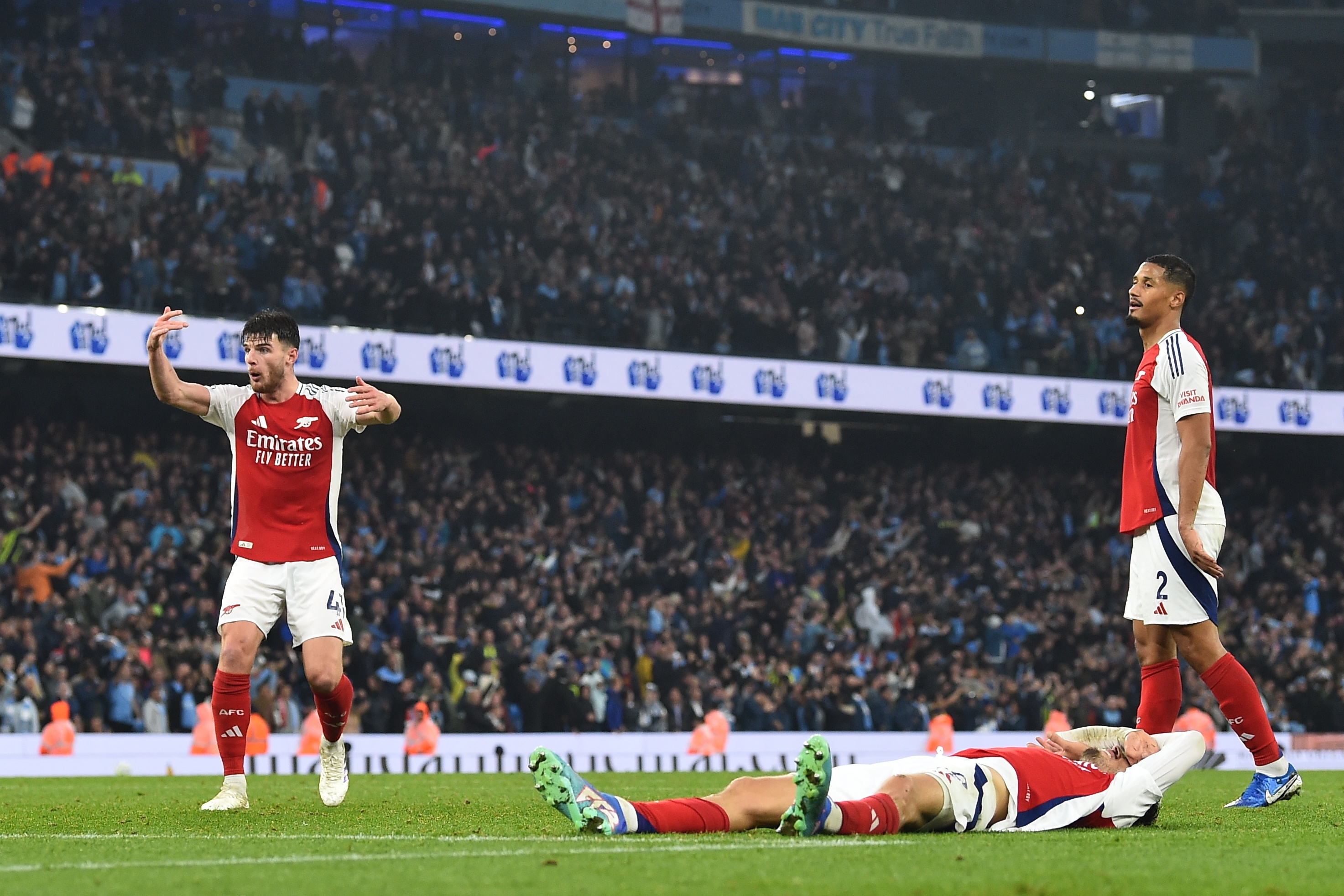 City secured a draw against Arsenal after a late equalizer by John Stones