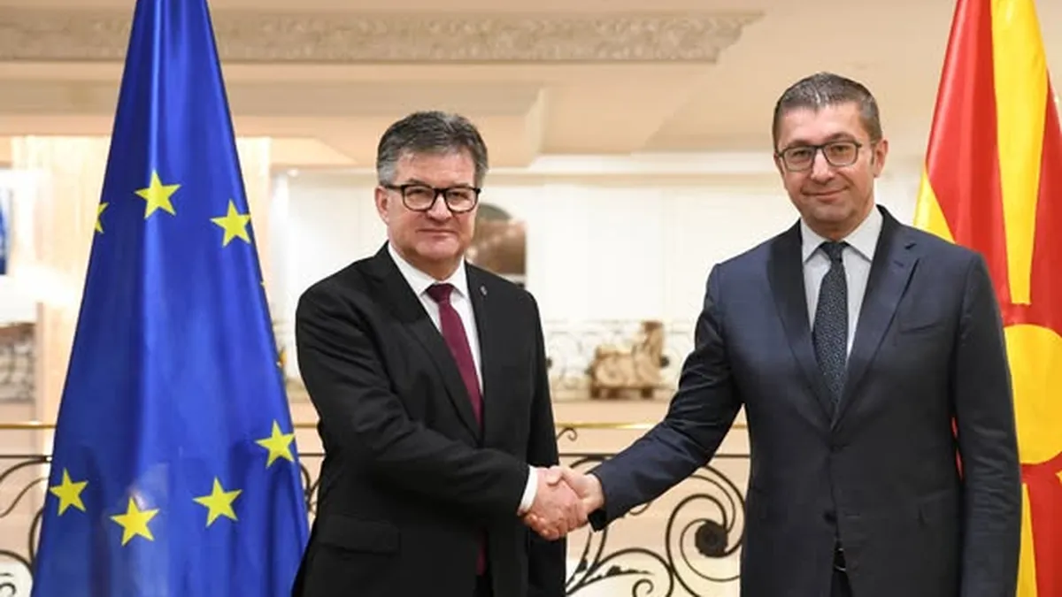 Mickoski to Lajcak: I presented North Macedonia's positions on overcoming obstacles with Bulgaria