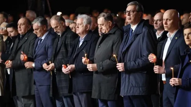 Deputy Prime Minister of NATO member North Macedonia pays tribute to Miloshenic at anti-NATO rally in Belgrade