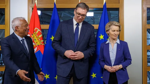Von der Leyen and Costa asked Vučić for decisive reforms, fight against corruption, fair elections and media freedom