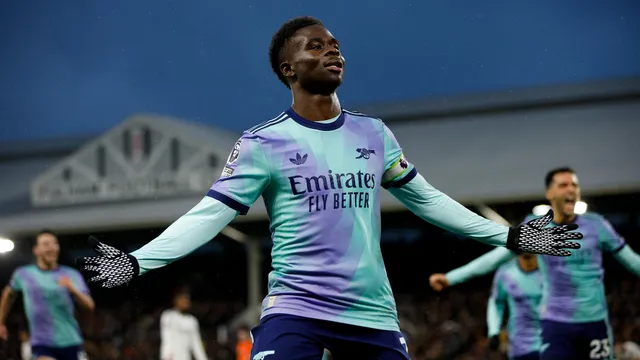 Bukayo Saka is ready to go for Arsenal against Fulham