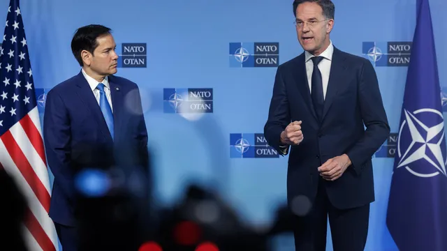 Rubio condemned the "hysteria" around NATO 