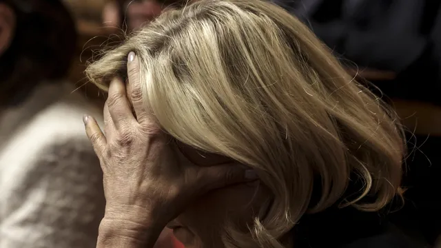 French far-right comes out to protest in support of Marine Le Pen