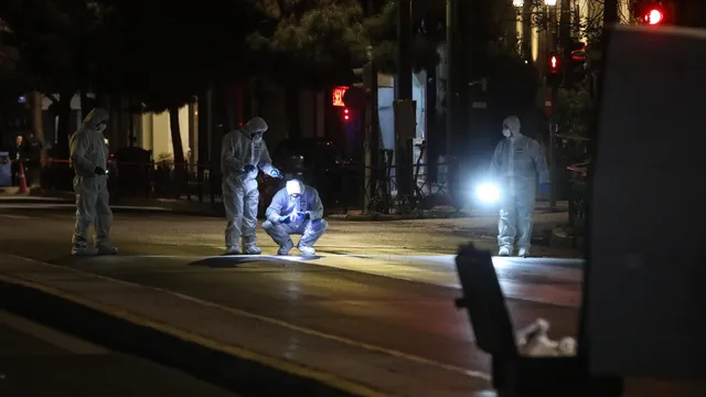 A bomb exploded outside the offices of Greece's main rail transport company
