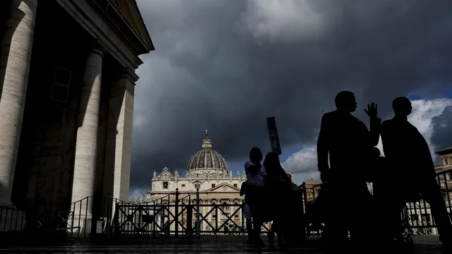 The Vatican cuts off telephone service during the conclave to elect a new pope