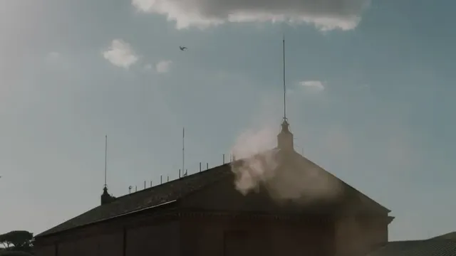 White smoke emerges from the Vatican chimney, a new pope has been chosen