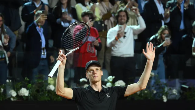 Triumphant return for Sinner on home soil in Rome