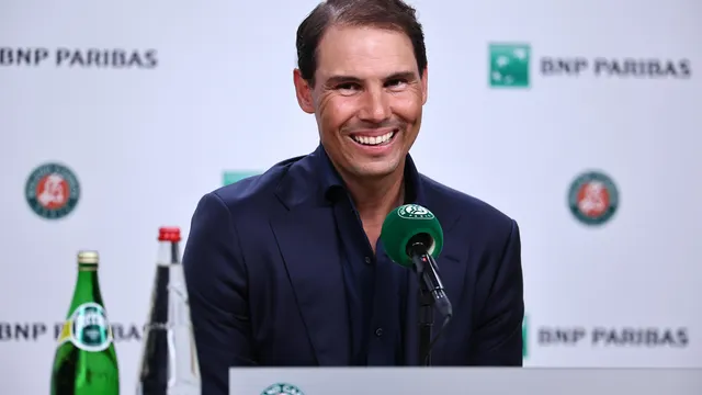 Rafael Nadal congratulates Ivan Ivanov on Wimbledon triumph